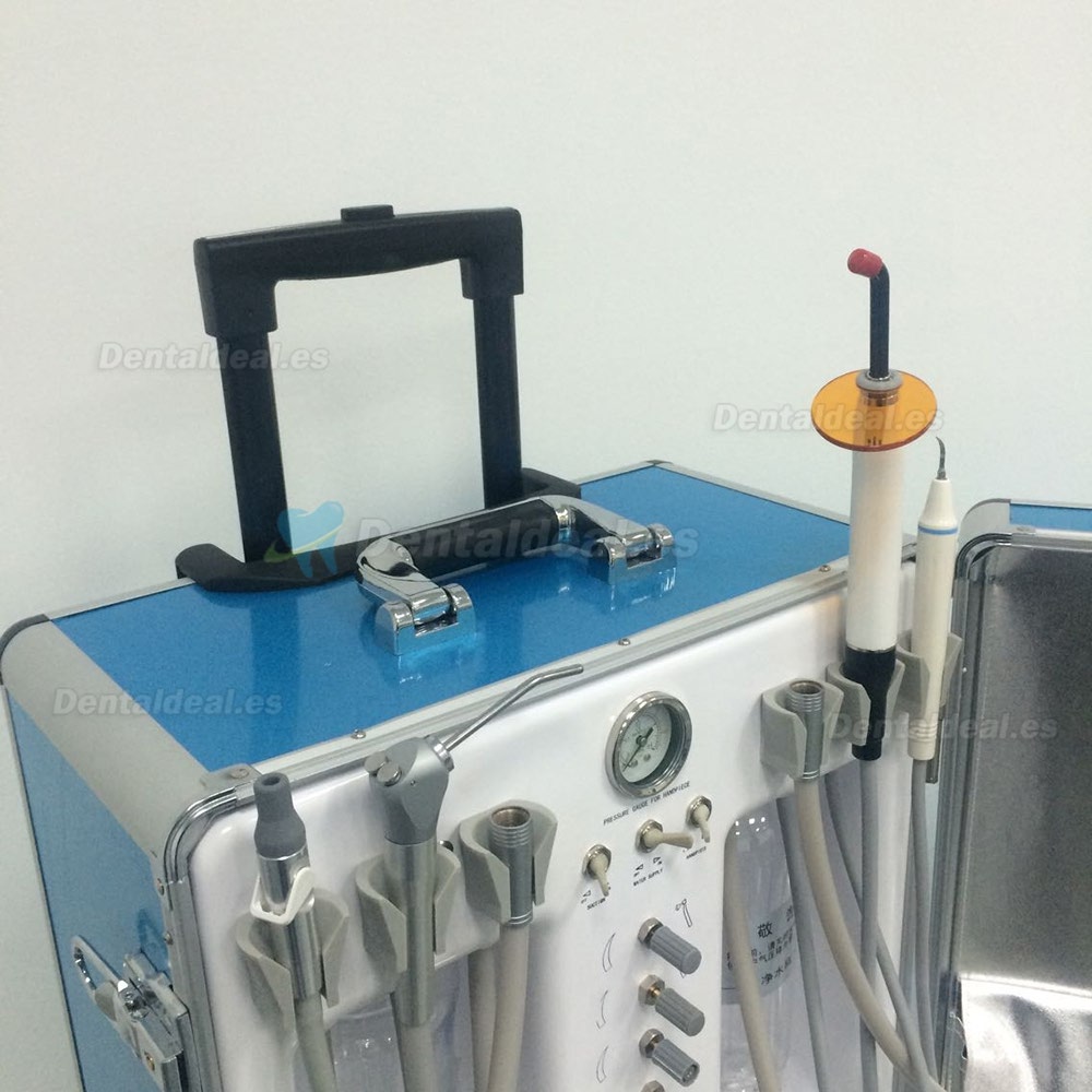 Greeloy® Unidad Dental Portátil GU-P206S con Escalador y Lámparas de Polimerización